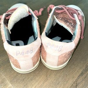 NIB P448 John Pink Python Low Top Sneaker Size 37